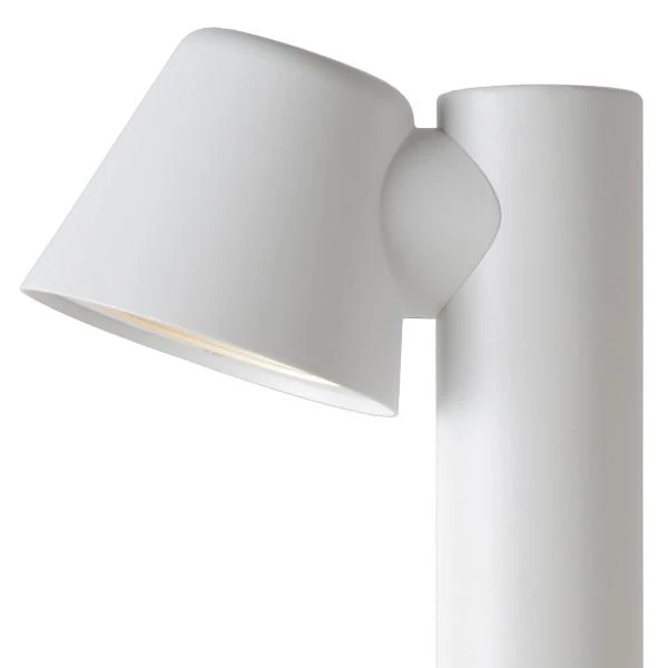 Lucide DINGO-LED - Lámpara baliza - LED Regul. - GU10 - 1x5W 3000K - IP44 - Blanco - detalle 1